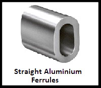 straight aluminium ferrules